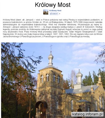 Królowy Most agroturystyka noclegi pokoje