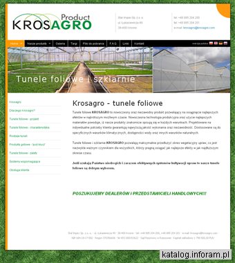Tunele foliowe Krosagro