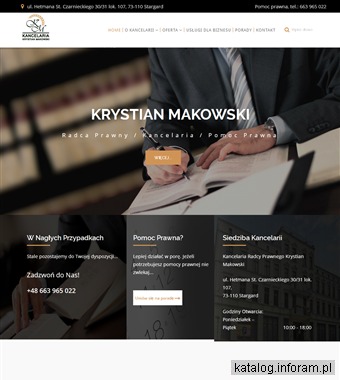 KRYSTIAN MAKOWSKI prawo przewozowe Stargard