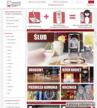 Statuetki na urodziny - krysztaly3d.pl