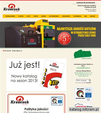 STANISŁAW KRZACZEK piece centralnego ogrzewania