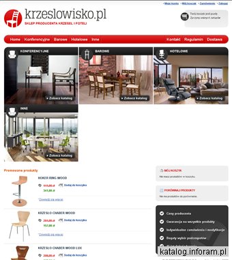 Krzesła konferencyjne i barowe