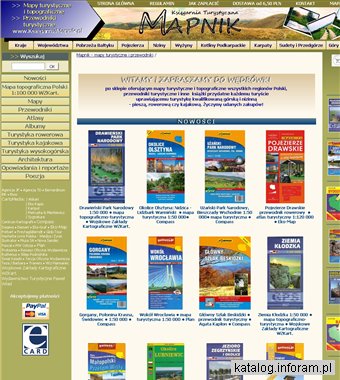 Księgarnia turystyczna Mapnik - mapy i przewodniki