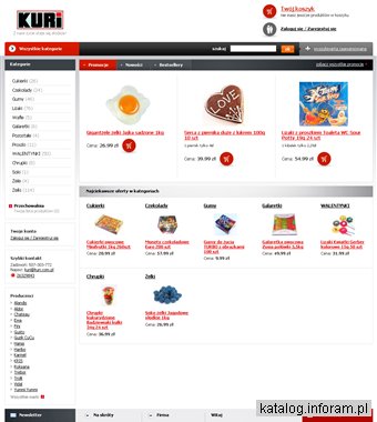 Słodycze Hurtownia internetowa KURI