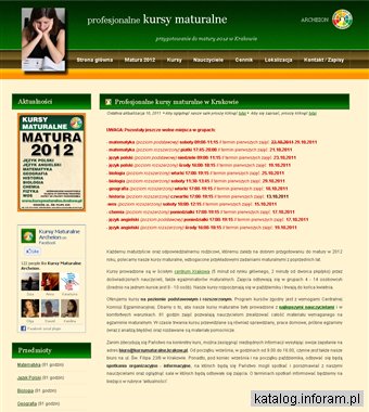 Przygotowanie do matury 2011