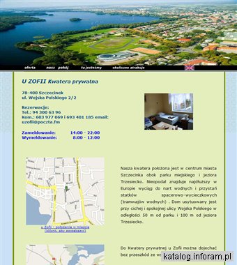 Kwatera prywatna U ZOFII Szczecinek - Pokoje w Szczecinku