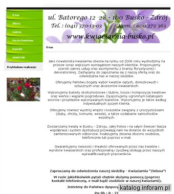 Kwiaciarnia Zielona - dowóz kwiatów, florystyka