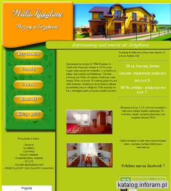 Luksusowe kwatery Pensjonat Grzybowo wczasy noclegi Kwiatano