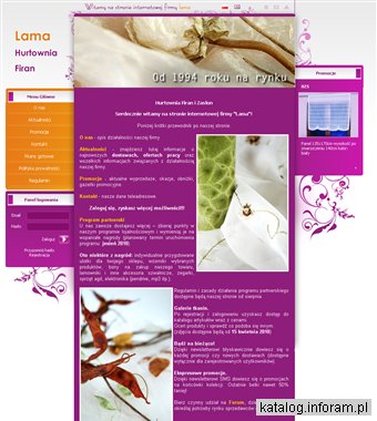 Hurtownia firan - LAMA