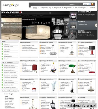 Lampy - katalog sklepów z lampami