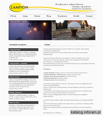 LAMION- OŚWIETLENIE ZEWSNĘTRZNE