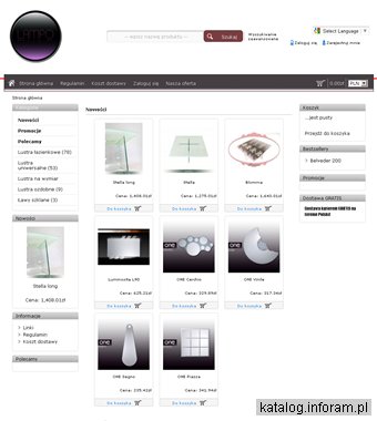 Lampo - lustra i szkło