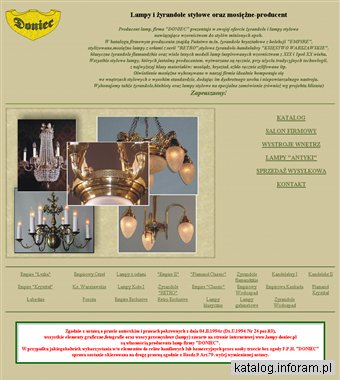 FPH DONIEC - producent lamp stylowych