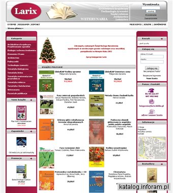 Księgarnia Larix - nauki rolnicze, weterynaria