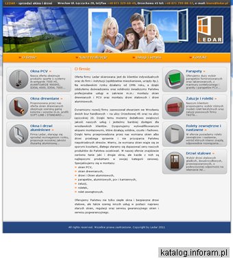 P.P.H.U. LEDAR DARIUSZ PERLIŃSKI Drzwi wejściowe Wrocław