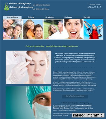 LEK. MED. WITOLD KOLBER leczenie pajączków naczyniowych małopolskie