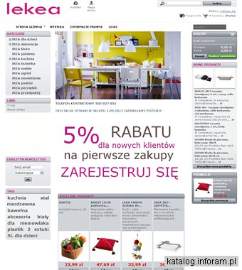 Lekea.pl - sklep interentowy z akcesoriami Ikea
