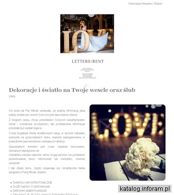 Dekoracje ślubne i weselne