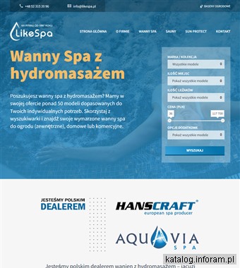 Komercyjne i domowe wanny spa, jacuzzi, sauny