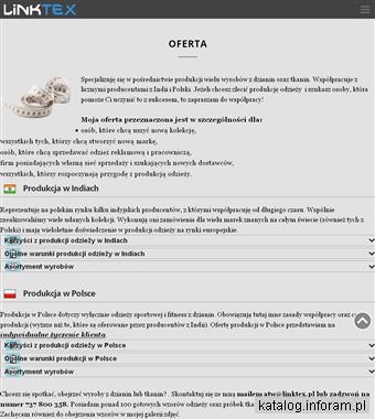 Producent odzieży damskiej z Indii – LINKTEX pośrednik