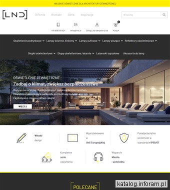 Sklep internetowy z oświetleniem zewnętrznym LND