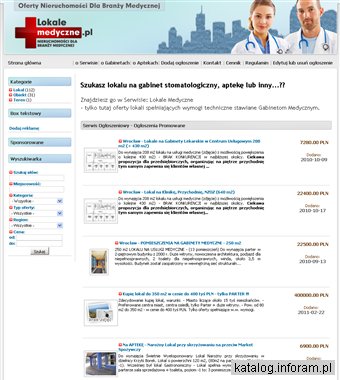 Lokale Medyczne. Lokale na gabinety medyczne