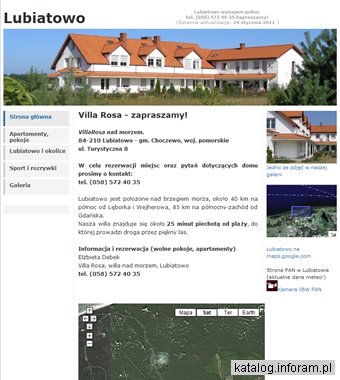 Lubiatowo wynajem pokoi