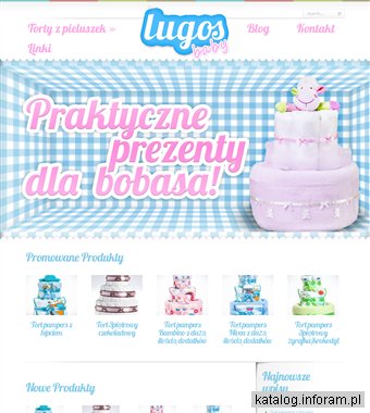 Wyjątkowe prezenty dla maluszków - Lugos Baby - torty z pampersów