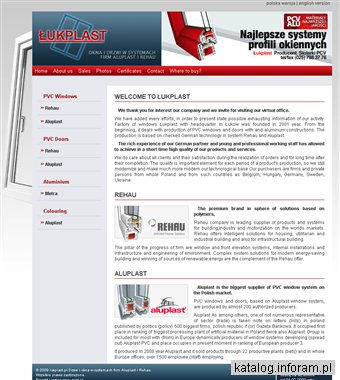 ŁUKPLAST - drzwi i okna w systemach Rehau i Aluplast