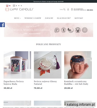 Świece i wosk sojowy bezzapachowy - lumy.pl