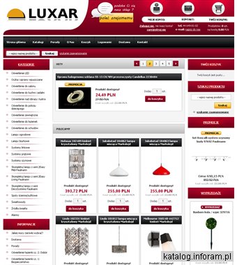 Internetowy sklep oświetleniowy