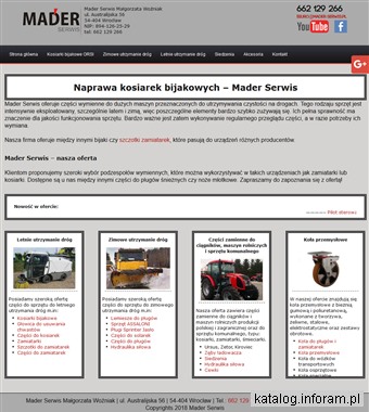 www.mader-serwis.pl noże bijakowe