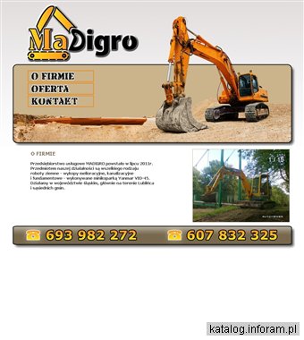 MADIGRO - usługi koparkowe