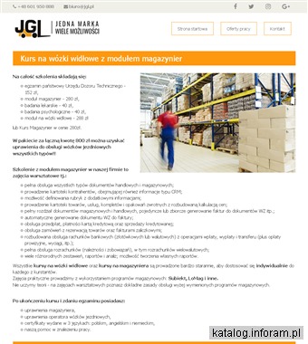 Kurs magazynier, szkolenia magazynier, wózki widłowe