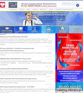 WSNS studia niestacjonarne Mińsk Mazowiecki