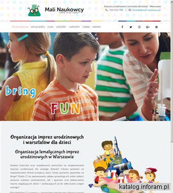 Urodziny dla dzieci - mali-naukowcy.pl