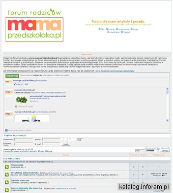 Forum dla mam oraz rodziców przedszkolaka artykuły i porady