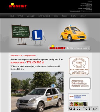 MANEWR S.C. WROCŁAW kurs prawo jazdy Wrocław