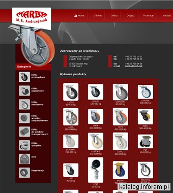 Kółka do wózków transportowych