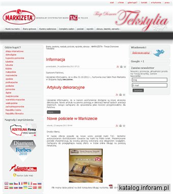 MARKIZETA - Twoje domowe tekstylia