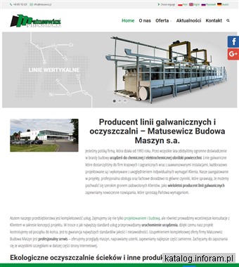 www.matusewicz.pl budowa galwanizerni