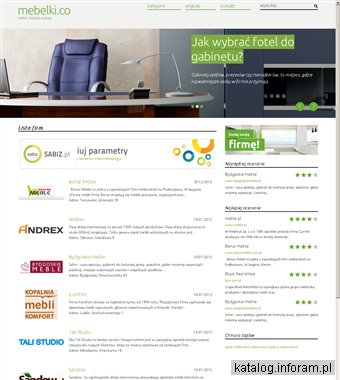 Katalog firm meblarskich