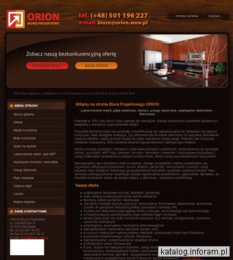ORION płyty meblowe Warszawa