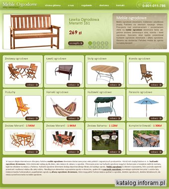 Meble ogrodowe drewniane