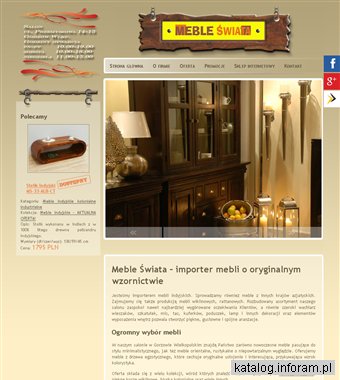 MEBLE ŚWIATA indyjskie meble