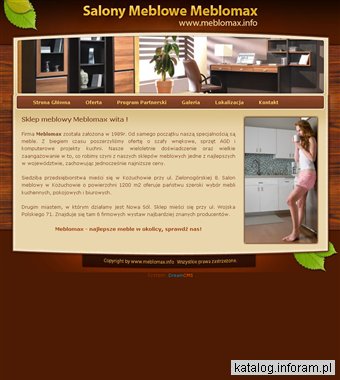 Sklep meblowy Meblomax