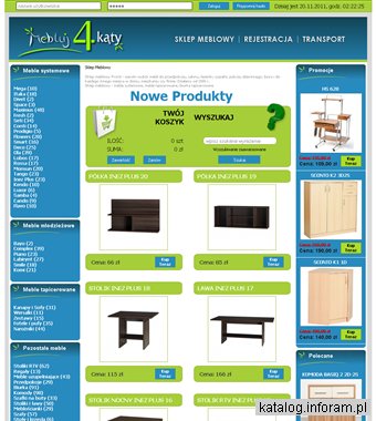 Sklep meblowy - meble systemowe, meble tapicerowane