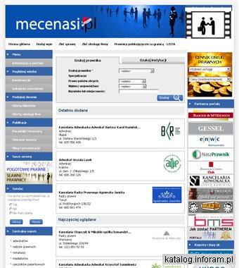 Mecenasi.pl - Wyszukiwarka prawników, spis adwokatów