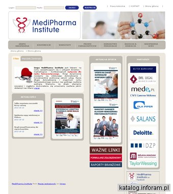 MEDIPHARMA INSTITUTE - szkolenia, warsztaty farmacja, konferencje farmaceutyczne. Warszawa.