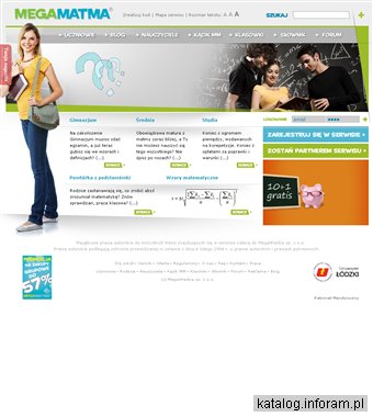 MegaMatma - najlepszy serwis matematyczny w Polsce